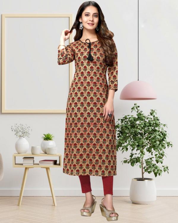 Trendy Printed 101 Casual Wear Jaipuri Printed Kurti Collection